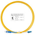 Шнур оптический LC/UPC-SC/UPC, SM, 1,5м, Simplex, желтый, Cabeus FOP(s)-9-LC-SC-1,5m