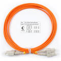 Шнур оптический SC/UPC-SC/UPC, МM, 62,5/125, 3м, Duplex, оранж., Cabeus FOP-62-SC-SC-3m