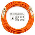 Шнур оптический LC/UPC-LC/UPC, МM, 62,5/125, 15м, Duplex, оранж., Cabeus FOP-62-LC-LC-15m
