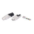 Разъем RJ-45, FTP, кат.6a, полевая заделка, Hyperline PLUD-8P8C-S-C6A-SH