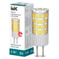 Лампа светодиодная CORN капсула 5Вт 230В 4000К керамика G4 IEK