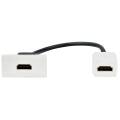PRIMER РКМ-10-00-П Розетка HDMI M/M (1 модуль) белая IEK