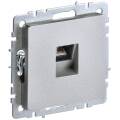BRITE Розетка компьютерная RJ45 кат.5E РК10-БрА алюминий IEK