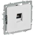 BRITE Розетка компьютерная RJ45 кат.6 РК11-БрАБ арктический белый IEK