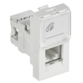Розетка телефонная RJ-11, Кат.3, ПРАЙМЕР, на 1 модуль, белая, IEK CKK-40D-RT1-K01