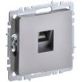 BRITE Розетка компьютерная RJ45 кат.5E РК10-БрС сталь IEK