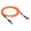 Шнур оптический LC/PC-ST/PC, MM 50/125, 2м, Duplex, ОМ2, Legrand 033065