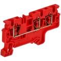 Клемма пружинная CX4-3, трехконтактная, красная, IEK AF-CT42-00-3-K04-004