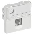 PRIMER РКИ-20-00-П-6 Розетка компьютерная RJ45 UTP кат.6 (2 модуля) белая IEK