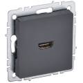 BRITE Розетка HDMI РHDMI-0-БрГ графит IEK
