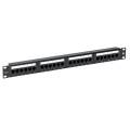 Патч-панель TERACOM PRO 19'' Cat.5E 1U неэкран. UTP 24 порта RJ-45 Dual IDC с органайзером          