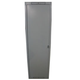 Шкаф напольный 19", 18U, 600х600мм, металл. дверь, серый, LINEA N, ITK LN35-18U66-M