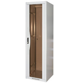 Шкаф напольный 19", 42U, 600х800мм, стекл. дверь, серый, LINEA N, ITK LN35-42U68-G