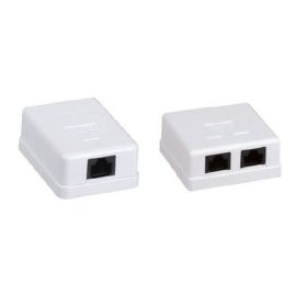 Розетка внутренняя 2 порта, RJ45, кат.5Е, UTP, ITK CS2-1C5EU-2-1