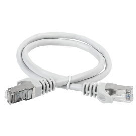 Патч-корд S/FTP 4 пары, Кат.6а, 2хRJ45, 10м, серый, LSZH, ITK PC01-C6ASL-10M