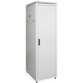Шкаф напольный 19", 33U, 600х800мм, металл. дверь, серый, LINEA N, ITK LN35-33U68-M