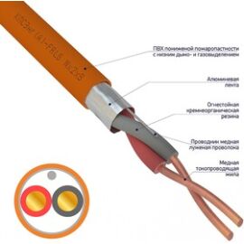 Кабель огнестойкий ИВКЗ КПСЭнг(А)-FRLS 1х2х0,5мм², бухта 200м, REXANT 01-4976