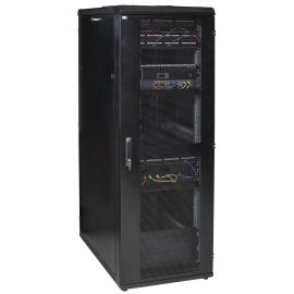 Шкаф серверный 19", 42U, 800х1000мм, перф.двери, черный, (место 2), ITK LS05-42U81-PP-2