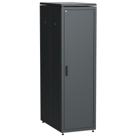 Шкаф сетевой 19", 47U, 600х1000мм, металлическая передняя дверь, черный, LINEA N, ITK LN05-47U61-M