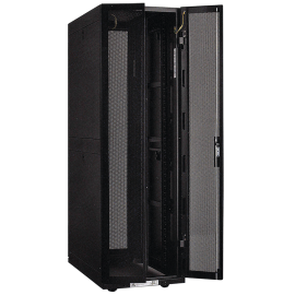Шкаф серверный 19", 42U, 800х1000мм, пер. двухстворчатая перф. дверь, задн. перф. черный, ч.2 из 3, ITK LS05-42U81-2PP-2