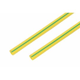 Термоусаживаемая трубка 15,0/7,5мм, желто-зеленая, упаковка 50шт. по 1м., REXANT 21-5007