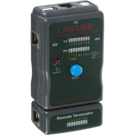 Тестер кабеля "универсальный" RJ-45+USB (HY-251454CT), REXANT 12-1011