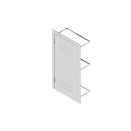 Дверь антивандальная внутриподъездная для этажной ниши связи, RAL 9003, ССД 130411-01583