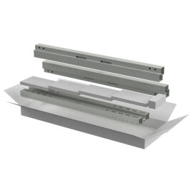 Комплект для шкафа стойки и профили вертикальные 19" 42U, серый, LINEA E, ITK LE35-42UXX-XL