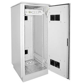 Шкаф уличный 19", 33U, 720x860мм, IP55, металл. двери, серый, ITK LO35-33U78-MM55