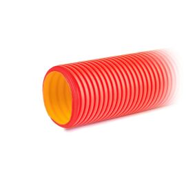 Труба гофрированная двустенная жесткая d110мм, 6м, красная, DKC 160911 НЕКОНДИЦИЯ (длина 380см)