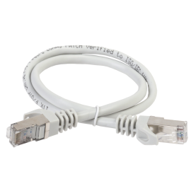 Патч-корд FTP 4 пары, Кат.6, 2хRJ45, 0,5м, серый, ITK PC01-C6F-05M