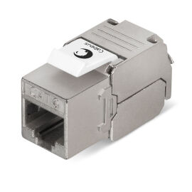 Вставка Keystone Jack RJ-45(8р8с), Кат.6, без Toolless, серая, KJ-RJ45-Cat.6-SH-180-Toolless 