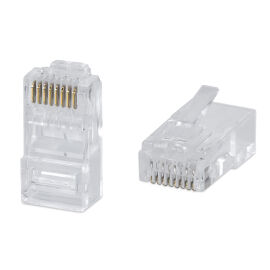 Коннектор (разъем) RJ-45, Кат.6, 8P8C, универс., Cabeus 8P8C-C6