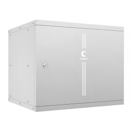 Шкаф настенный 19" 9U 550x450x450мм, LIGHT, дверь металл, серый, CABEUS WSC-05D-9U