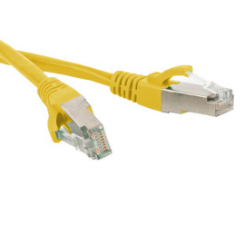 Патч-корд SF/UTP 4 пары, Кат.6, 2хRJ45, 7м, желтый, LSZH, Hyperline PC-LPM-SFTP-RJ45-RJ45-C6-7M-LSZH-YL