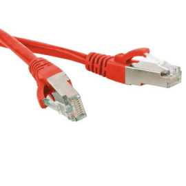 Патч-корд SF/UTP 4 пары, Кат.6, 2хRJ45, 10м, красный, LSZH, Hyperline PC-LPM-SFTP-RJ45-RJ45-C6-10M-LSZH-RD