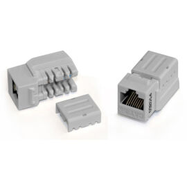 Вставка Keystone Jack RJ-45(8P8C), Кат.6а, 110 IDC, NE-TOOL, красная, Hyperline KJNE-8P8C-C6A-90-RD