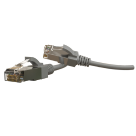 Патч-корд S/FTP 4 пары, Кат.6, 2хRJ45, 3м, серый, LSZH, Hyperline PC-LPT-SFTP-RJ45-RJ45-C6-3M-LSZH-GY