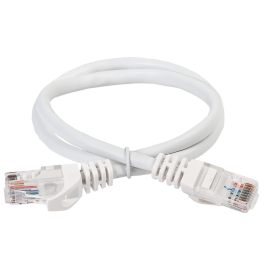 Патч-корд UTP 4 пары, Кат.5е, 2хRJ45, 3м, белый, PVC, ITK PC08-C5EU-3M