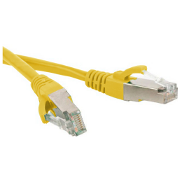 Патч-корд SF/UTP 4 пары, Кат.5е, 2хRJ45, 7м, желтый, LSZH, Hyperline PC-LPM-SFTP-RJ45-RJ45-C5e-7M-LSZH-YL