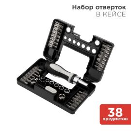 Набор отверток 38 предметов, KRANZ KR-12-4792