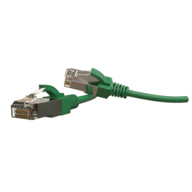 Патч-корд S/FTP 4 пары, Кат.6, 2хRJ45, 2м, зеленый, LSZH, Hyperline PC-LPT-SFTP-RJ45-RJ45-C6-2M-LSZH-GN