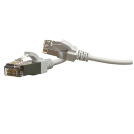 Патч-корд S/FTP 4 пары, Кат.6, 2хRJ45, 1,5м, белый, LSZH, Hyperline PC-LPT-SFTP-RJ45-RJ45-C6-1.5M-LSZH-WH