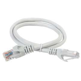 Патч-корд UTP 4 пары, Кат.5е, 2хRJ45, 7м, серый, PVC, ITK PC01-C5EU-7M