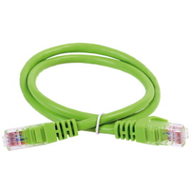 Патч-корд UTP 4 пары, Кат.6, 2хRJ45, 0,5м, зеленый, PVC, ITK PC02-C6U-05M