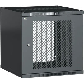 Шкаф настенный 19", 12U, 600х600мм, перф. дверь, черный, LINEA WE, ITK LWE5-12U66-PF