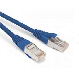 Патч-корд SF/UTP 4 пары, Кат.5е, 2хRJ45, 8м, синий, LSZH, Hyperline PC-LPM-SFTP-RJ45-RJ45-C5e-8M-LSZH-BL