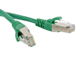 Патч-корд SF/UTP 4 пары, Кат.6, 2хRJ45, 6м, зеленый, LSZH, Hyperline PC-LPM-SFTP-RJ45-RJ45-C6-6M-LSZH-GN