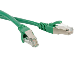 Патч-корд FTP 4 пары, Кат.6, 2хRJ45, 1,5м, зеленый, LSZH, Hyperline PC-LPM-STP-RJ45-RJ45-C6-1.5M-LSZH-GN