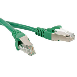 Патч-корд SF/UTP 4 пары, Кат.6, 2хRJ45, 1м, зеленый, LSZH, Hyperline PC-LPM-SFTP-RJ45-RJ45-C6-1M-LSZH-GN